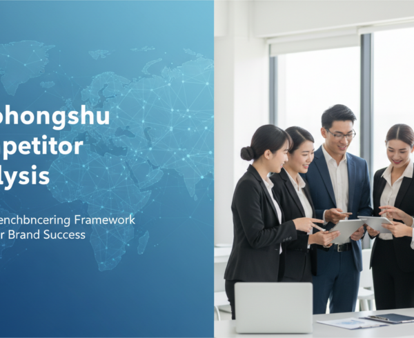 Banner with text 'Xiaohongshu Competitor Analysis: Benchmarking Framework for Brand Success'
