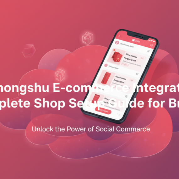 Banner with title 'Xiaohongshu E-commerce Integration: Complete Shop Setup Guide for Brands'