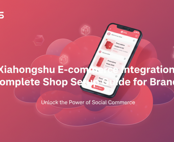 Banner with title 'Xiaohongshu E-commerce Integration: Complete Shop Setup Guide for Brands'