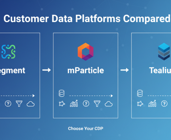 Blog banner titled 'Customer Data Platforms Compared: Segment vs mParticle vs Tealium'.
