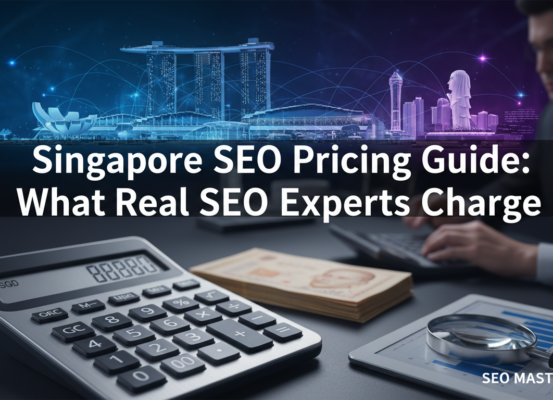 Banner with 'Singapore SEO Pricing Guide: What Real SEO Experts Charge' title