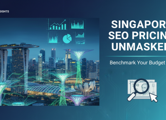 Banner with 'Singapore SEO Pricing Unmasked: Benchmark Your Budget Fast' in bold text