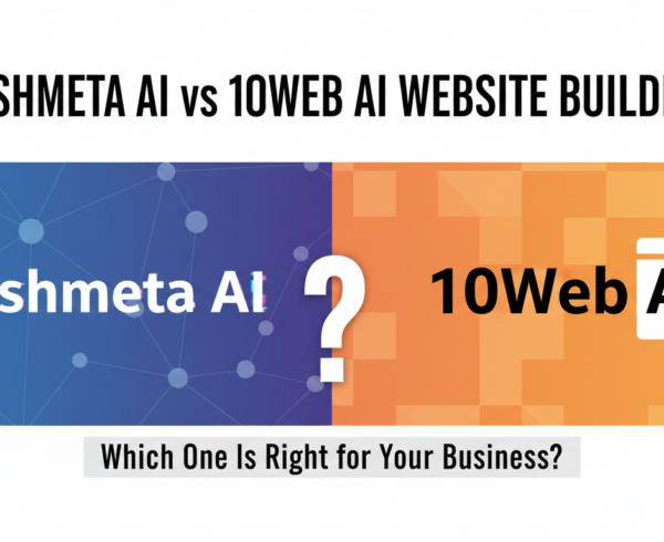 Blog banner with title: Hashmeta AI vs 10Web AI Website Builder: Which One Is Right?