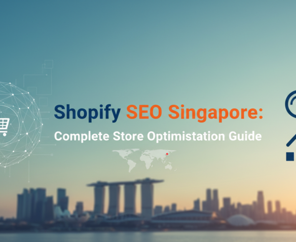 Blog banner with 'Shopify SEO Singapore: Complete Store Optimisation Guide' title