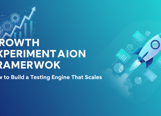 Banner with 'Growth Experimentation Framework' text on a modern, dynamic background.