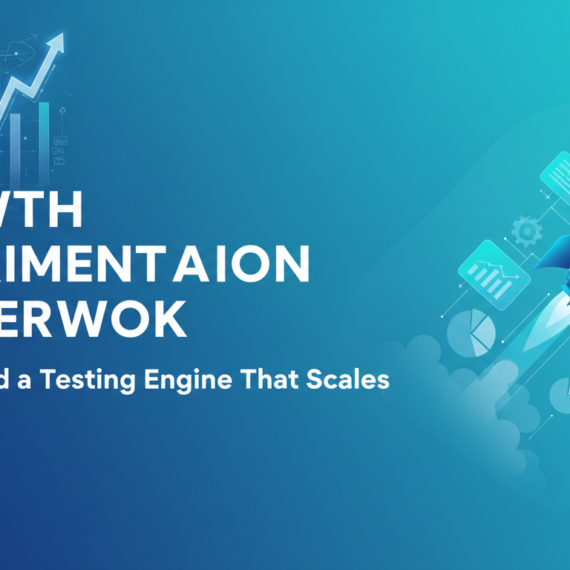 Banner with 'Growth Experimentation Framework' text on a modern, dynamic background.