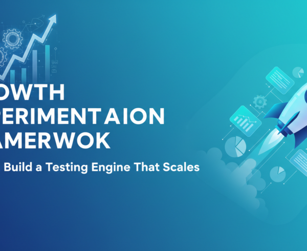 Banner with 'Growth Experimentation Framework' text on a modern, dynamic background.