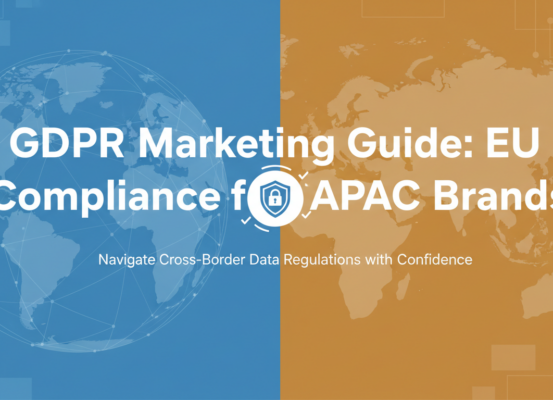 GDPR Marketing Guide banner with EU flag and APAC map icons